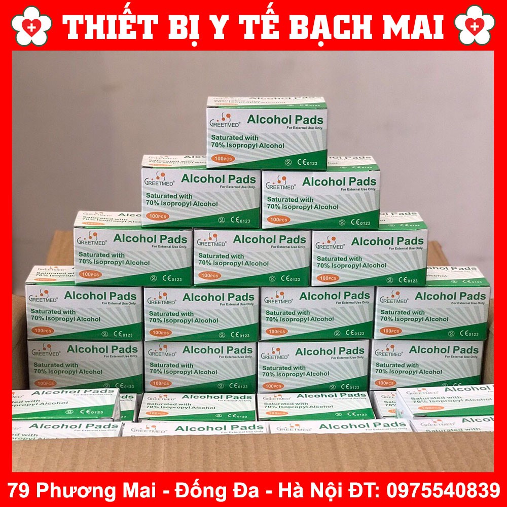 Bông Tẩm Cồn Tiệt Trùng TANAPHAR [HỘP 100 Miếng]