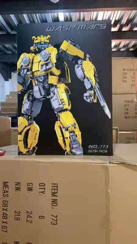 Đồ chơi Lắp ráp Mô hình 772 773 OptimusTransformation Robot Truck Moc Modular Robot Bumblebeed Transformationer