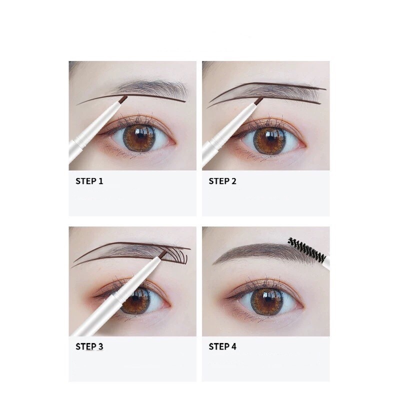 Chì Kẻ Mày 2 Đầu Beauty Heyxi Nét Mảnh, Lâu Trôi, Không Thấm Nước Very Thin Eye Brow Pencil LMN