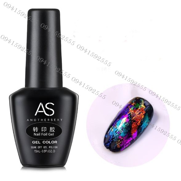HOT Sơn gel foil AS chuyên dùng với foil bất kỳ tạo vân móng