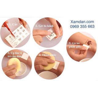 Combo 30 tấm Hình xăm dán mini