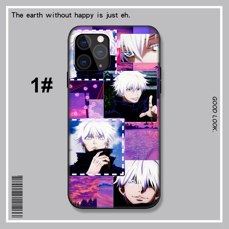 Ốp điện thoại mềm hình anime Jujutsu Kaisen Satoru Gojo cho iPhone X Xs Max XR 6 6s 7 8 Plus 5 5s SE 2020 6+ 6s+ 7+ 8+