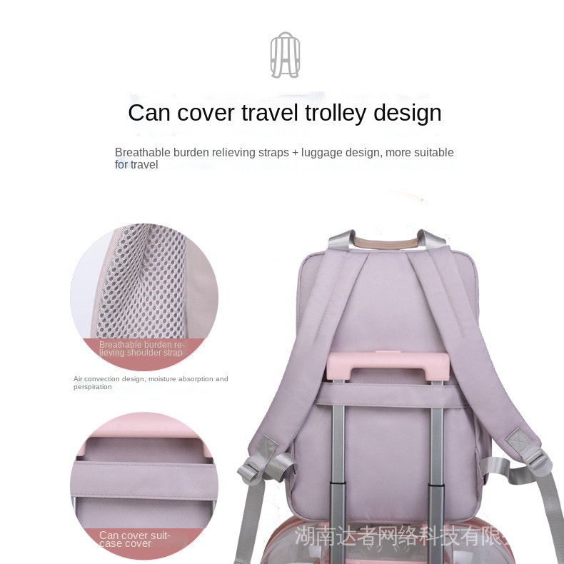 Ba lô máy tính xách tay Nữ 14 15 inch Ba lô Máy tính Không thấm nước Chống nước Chống mài mòn Ba lô Nữ