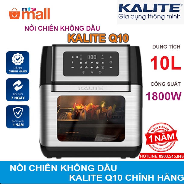 NỒI CHIÊN KHÔNG DẦU KALITE Q10 CHÍNH HÃNG
