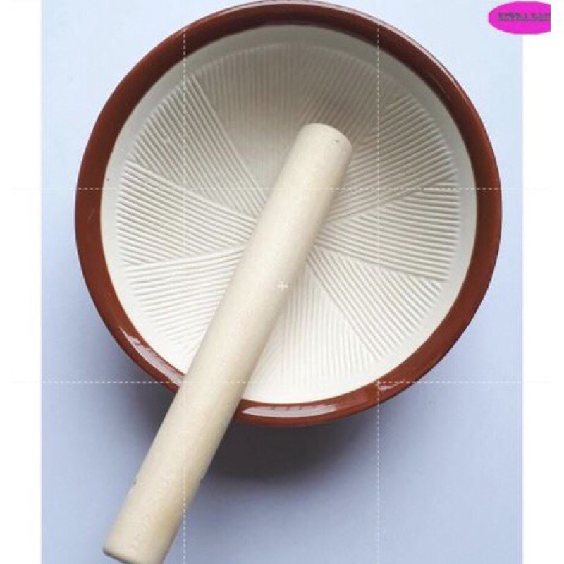 Cối ăn dặm Nhật bản; chày 21cm