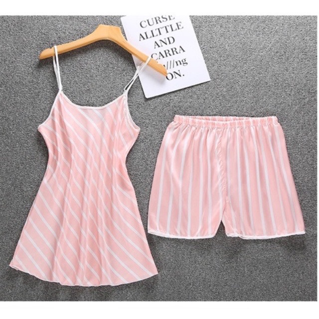 Bộ ngủ 2 dây lụa satin - đồ ngủ gợi cảm _KuBull | BigBuy360 - bigbuy360.vn