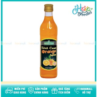 [HÀNG CHÍNH HÃNG] Siro Cam Golden Farm 520ml