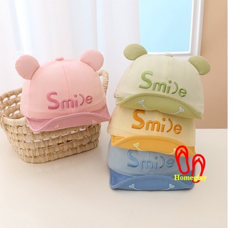 Mũ nón em bé trai bé gái từ 0-2 tuổi lưỡi trai bóng chày tai gấu smile shop home giay