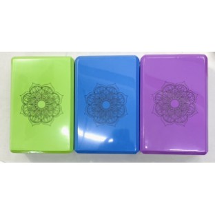 Gạch tập yoga 200g cục gạch yoga in Hoa Mandala dùng trên thảm tập yoga tạo hiệu quả cao tại nhà và phòng tập