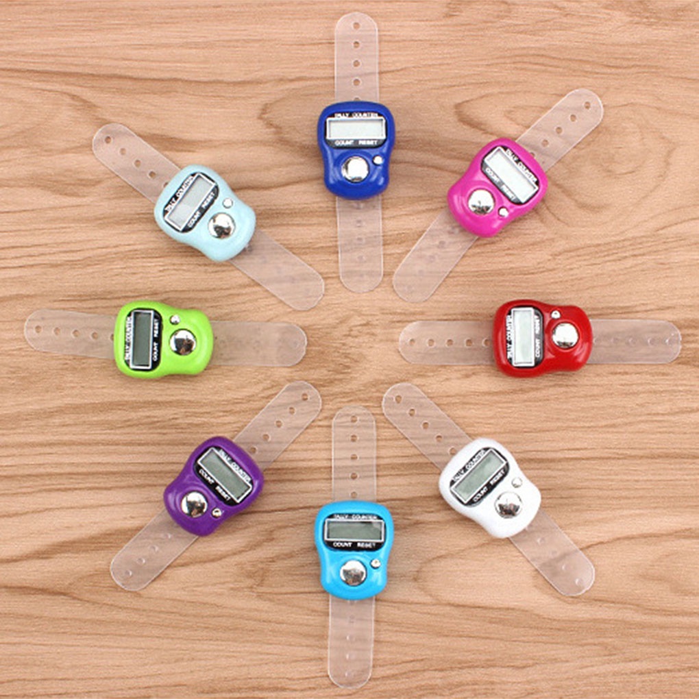 Color Random Digital Counter LCD Display Wrist Wearing Watch Design Plastic Electric Counters【vollter1】