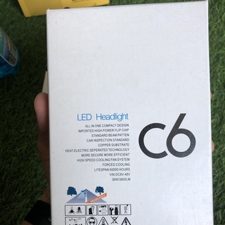 Cặp bóng đèn pha led chân h4 dùng được cho ô tô xe máy 12v
