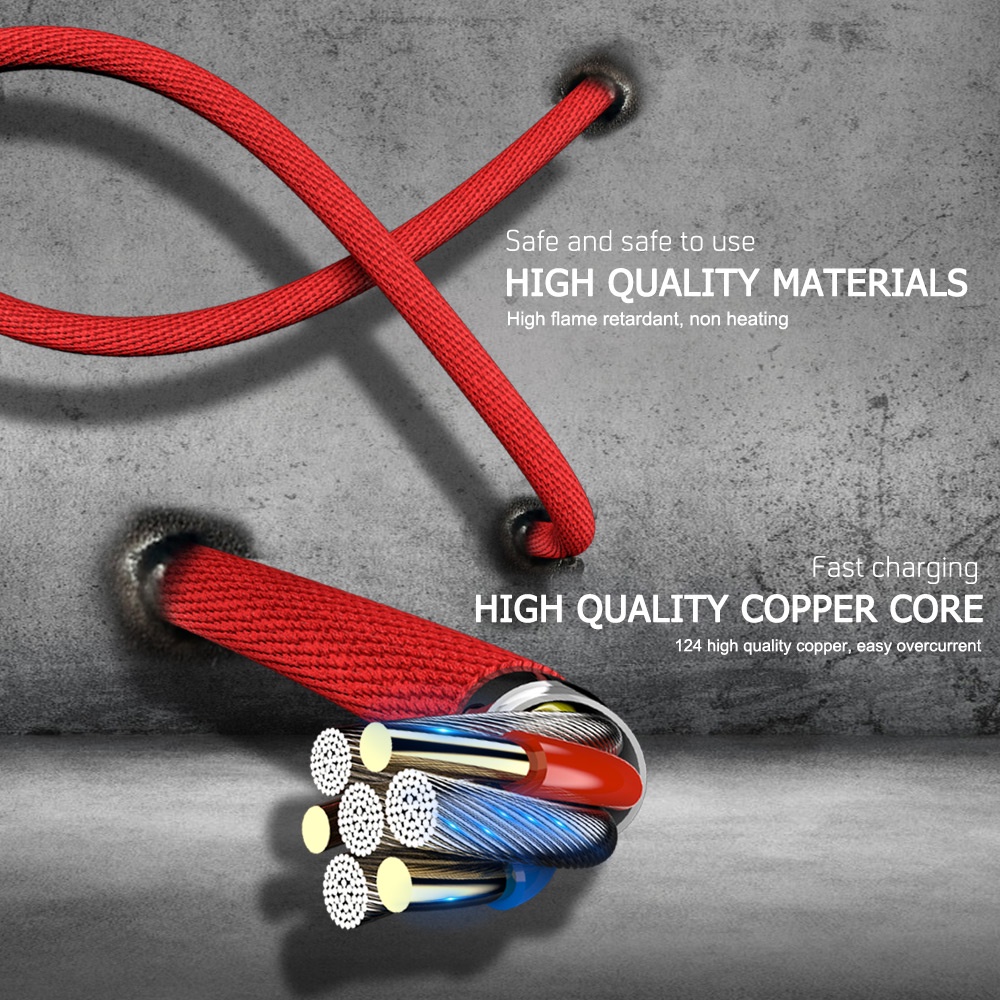 Dây Cáp Sạc Nhanh USB Loại C Dành Cho Samsung A50 A51 S10 Xiaomi mi Huawei Android