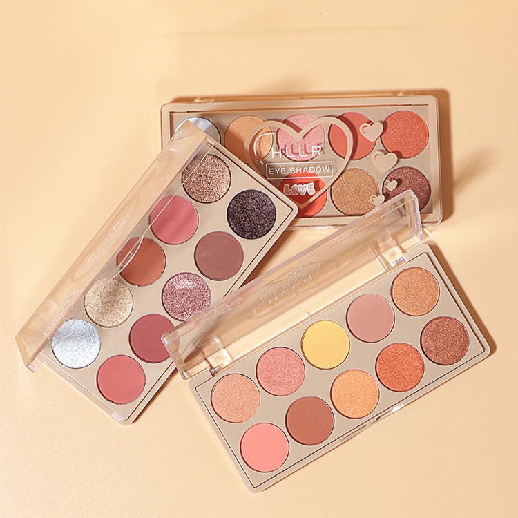 Bảng Phấn Mắt Hllr Ánh Ngọc Trai Nhung Mịn Trang Điểm Tạo Khối