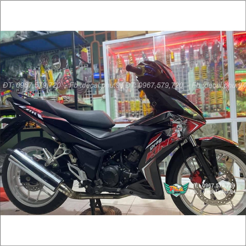 Tem Rời Winner King Drag đỏ đen (J)