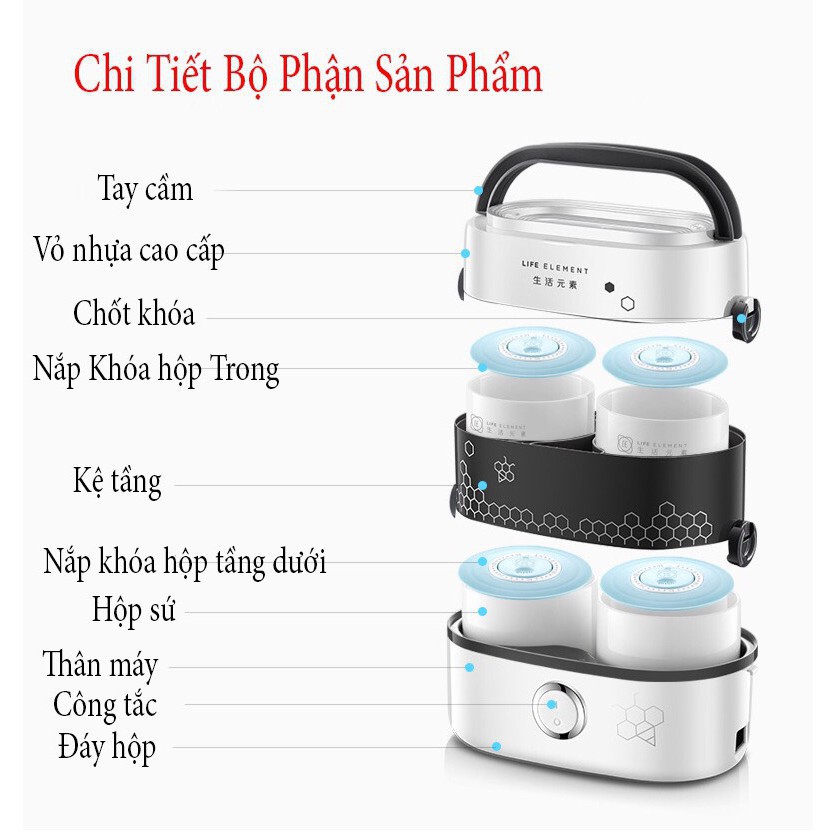 Hộp cơm đa năng cao cấp Life Element DFH-F1518