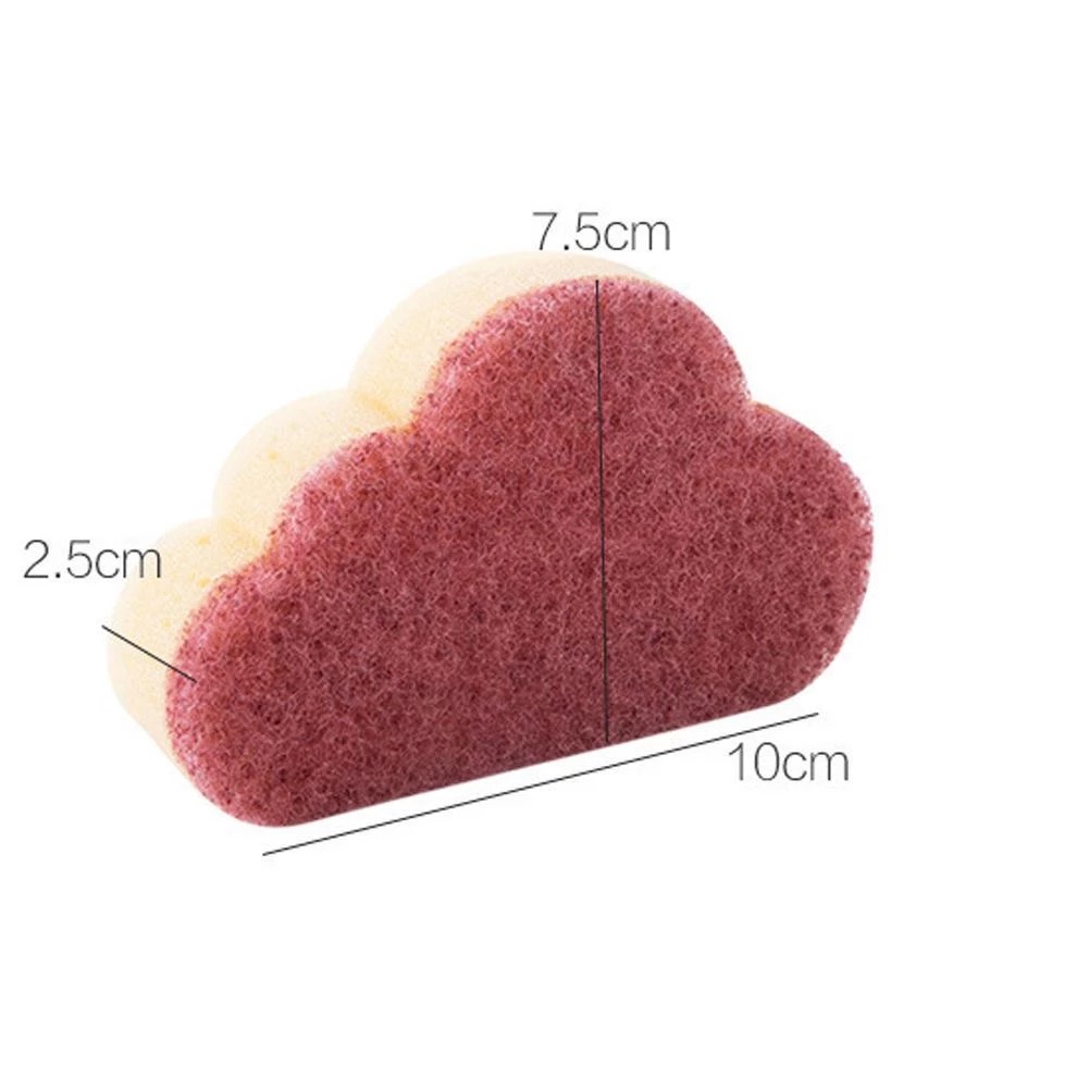 1 x Miếng Bọt Biển Rửa Chén Hai Mặt Hình Đám Mây