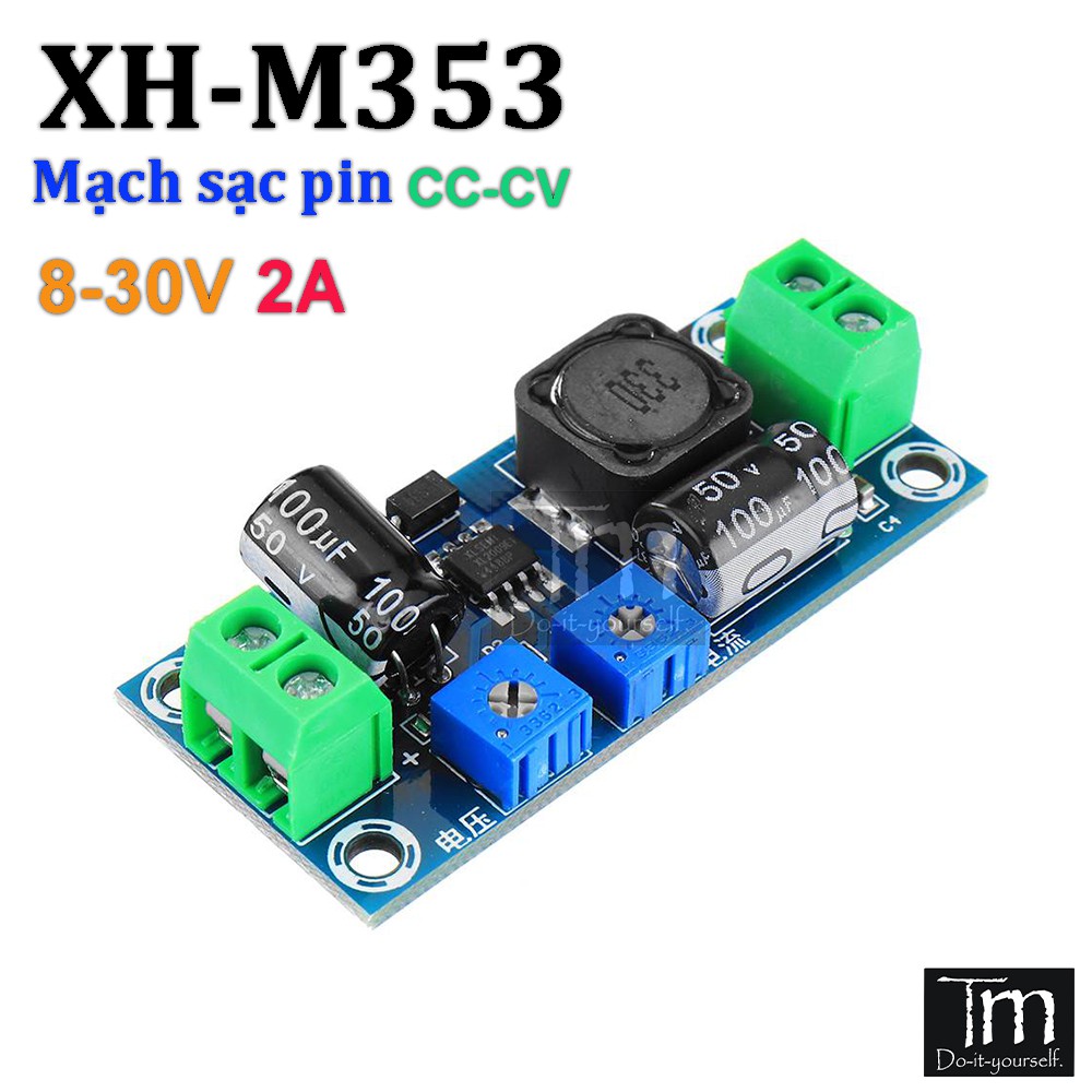 Mạch Hạ Áp Sạc Pin CC/CV 8-30VDC 2A (XH-M353)