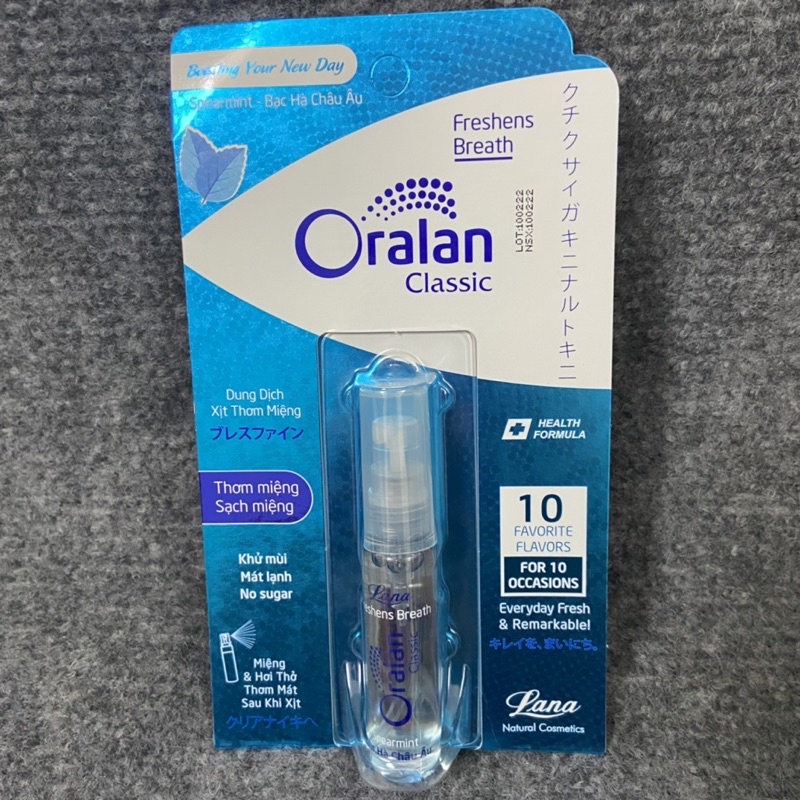 Xịt thơm miệng Lana Oralan Classic 8ml