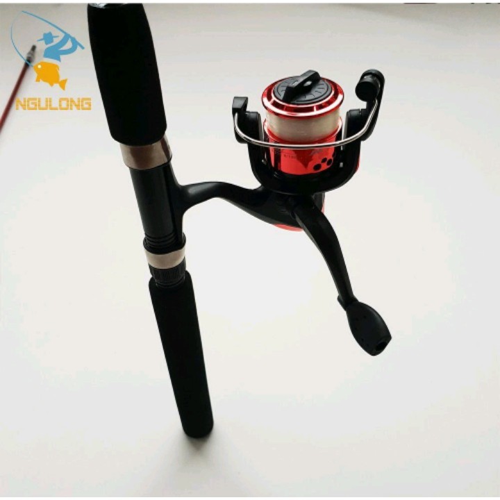 Bộ Cần Câu Shimano 2 Khúc Đặc + Máy + dây câu kèm set phụ kiện