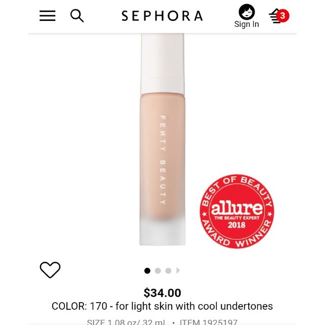 Kem nền Fenty beauty by Rihanna