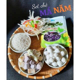 Set nguyên liệu Chè khoai dẻo trân châu dừa má Năm