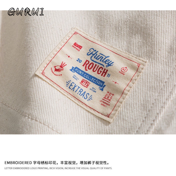 Quần ngắn ống rộng Màu Sắc Retro Thời Trang Cho Nam Nữ
