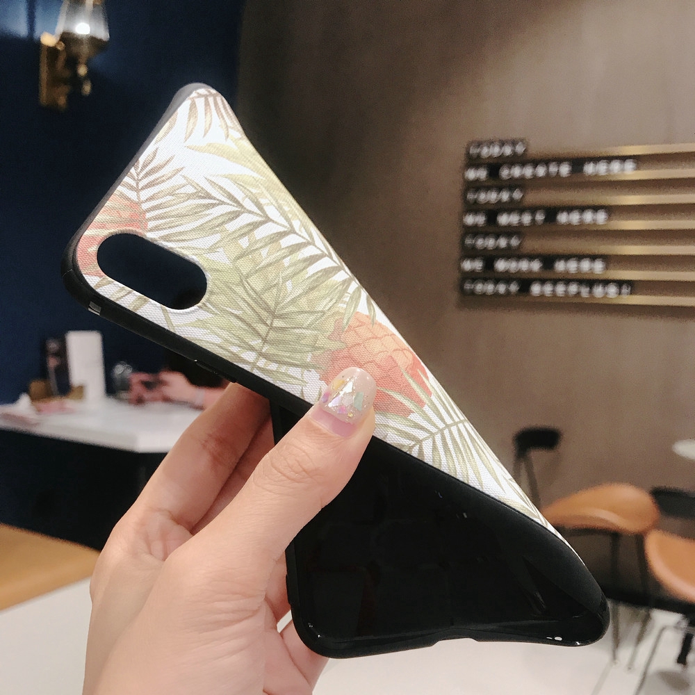 Ốp điện thoại nhựa mềm in hình hoa lá/quả dứa thanh lịch cho Samsung Galaxy A51 A71 S20 Ultra A50 M20 A7 S10 S10e S10+ S8 S9 Plus | BigBuy360 - bigbuy360.vn