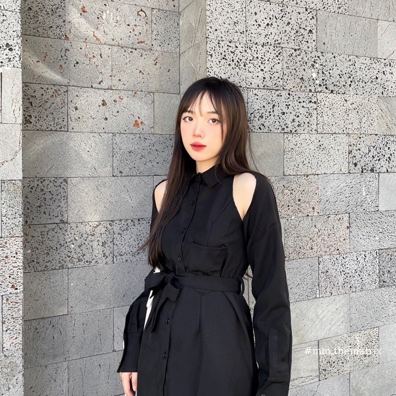 Sơmi dáng dài hở vai myyhaaa kèm ảnh thật | BigBuy360 - bigbuy360.vn