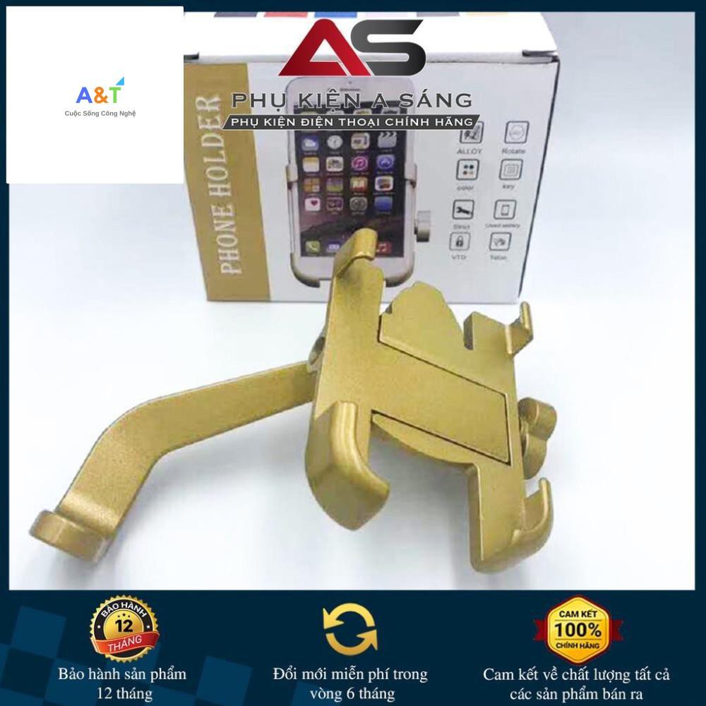 Giá Đỡ - Kẹp Điện Thoại Gắn Xe Máy Inox C2 Chống Rung, Chống Cướp Cực Chắc Chắn
