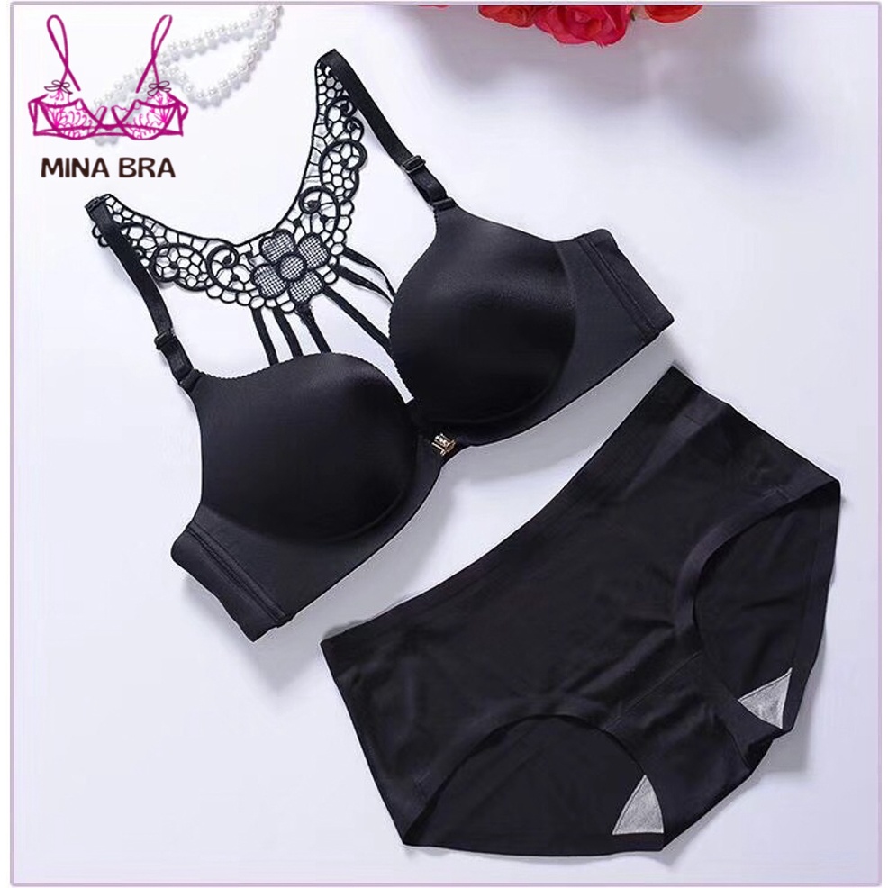 Áo Ngực Cài Trước Siêu Đẩy Thời Trang MINABRA Áo Lót Tạo Khe Họa Tiết Da Báo CT05 | BigBuy360 - bigbuy360.vn