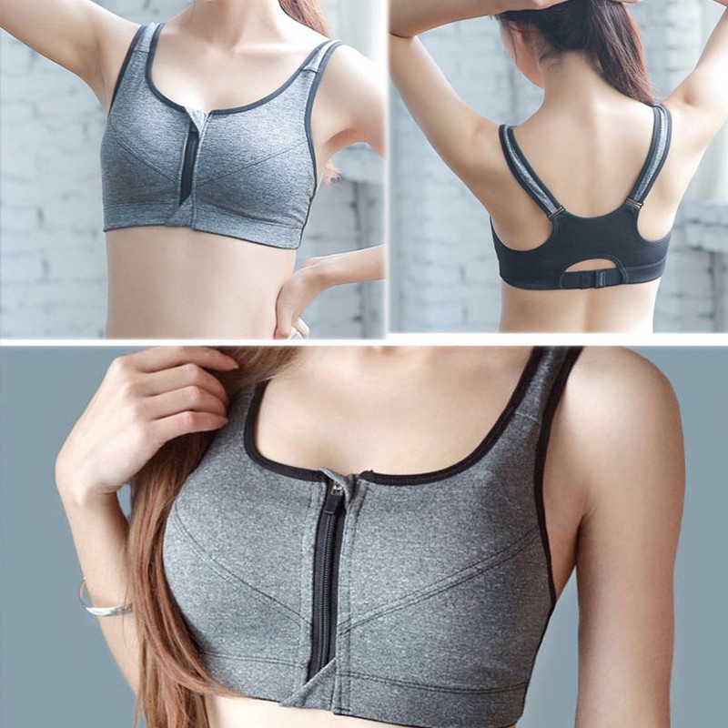 Bra Thể Thao Có Khoá Kéo Size S-5XL