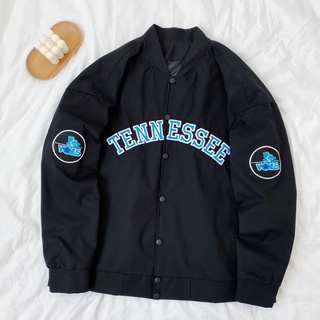 Áo khoác bomber nữ - Áo bomber unisex Homies TENNESSEE nút gài