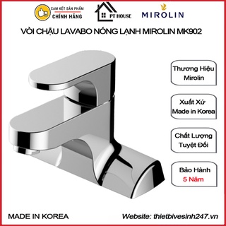 Vòi chậu nóng lạnh lavabo mirolin mk902 nhập khẩu hàn quốc