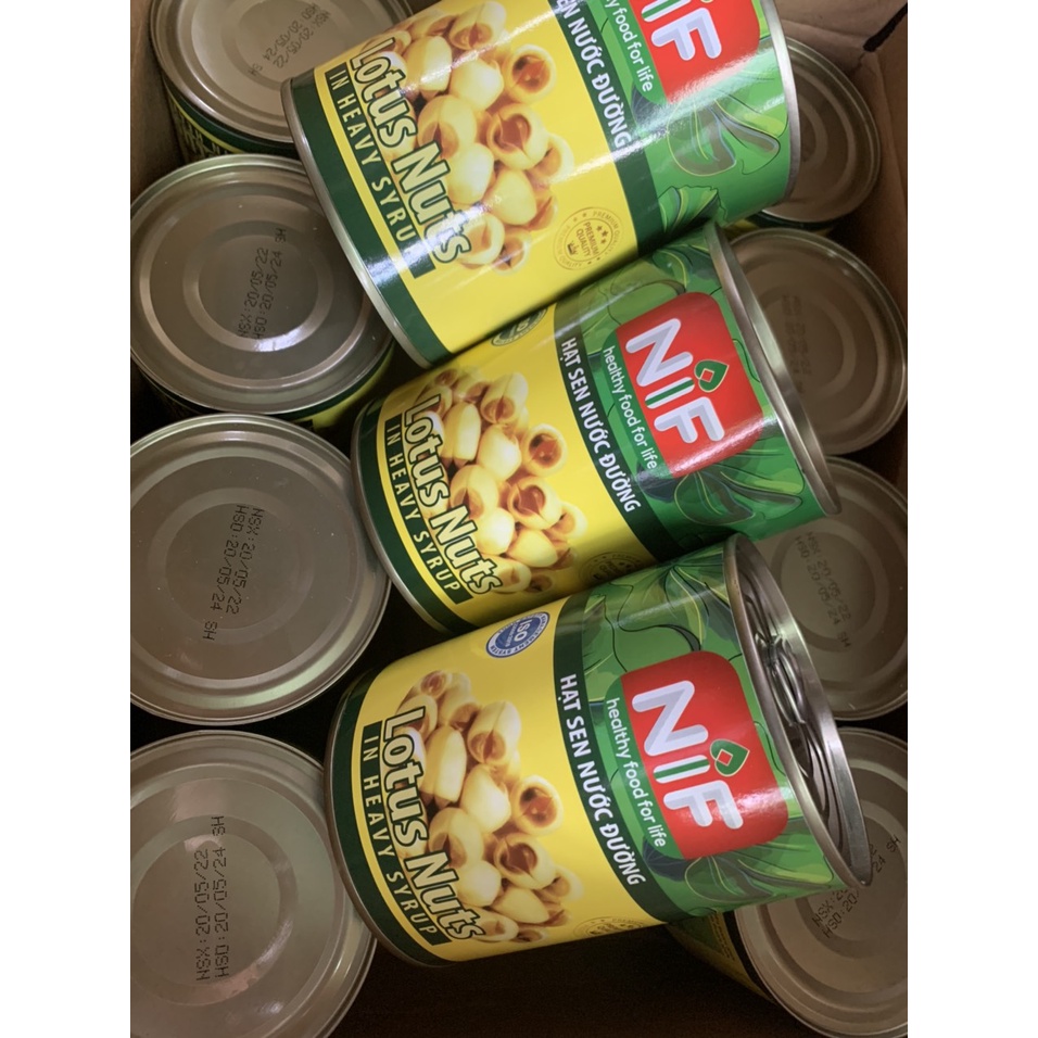Hạt sen nước đường Nif - Lon 560gr