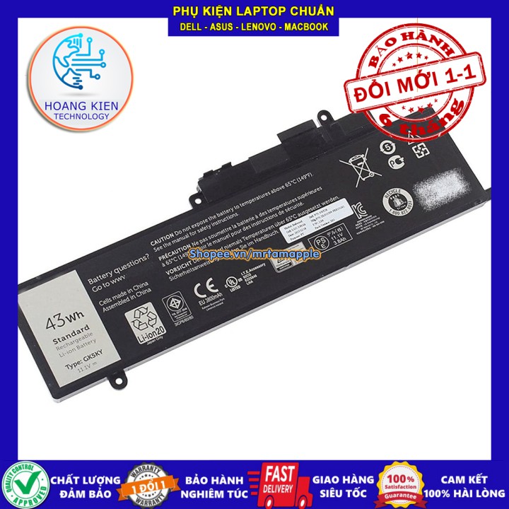 [Loại Tốt] Pin Laptop DELL INSPIRON 14-7347 (ZIN) - 3 CELL - Inspiron 13-3000 3147 3148 3152 7347 7348 7352, GK5KY 04K8Y