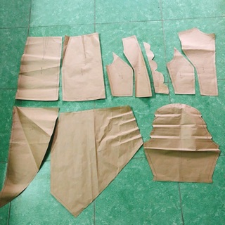 Rập may đầm tk tay bồng