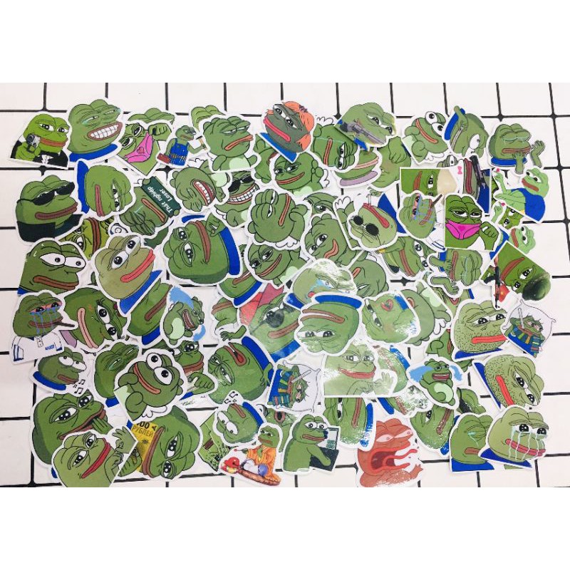 Sticker ếch xanh pepe meme