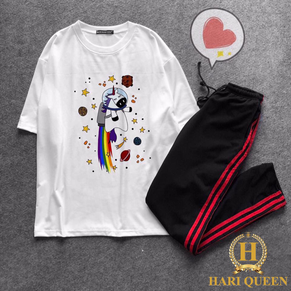 [FREE SHIP ĐƠN TỪ 50K] Áo phông ngựa sừng vũ trụ HARI0420 1