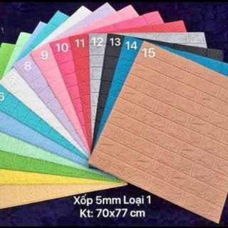 Xốp dán tường 3d vân gạch (loại 1)