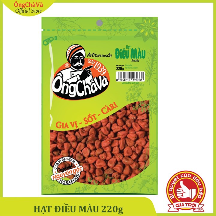 Hạt Điều Màu Ông Chà Và 220g (Annatto Seed)