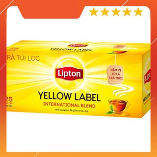 Trà túi lọc lipton nhãn vàng 50g