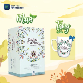 [Tặng ly sứ] Trà Organic Sleepy Me English Tea Shop 30g KPHUCSINH - Hàng Chính Hãng