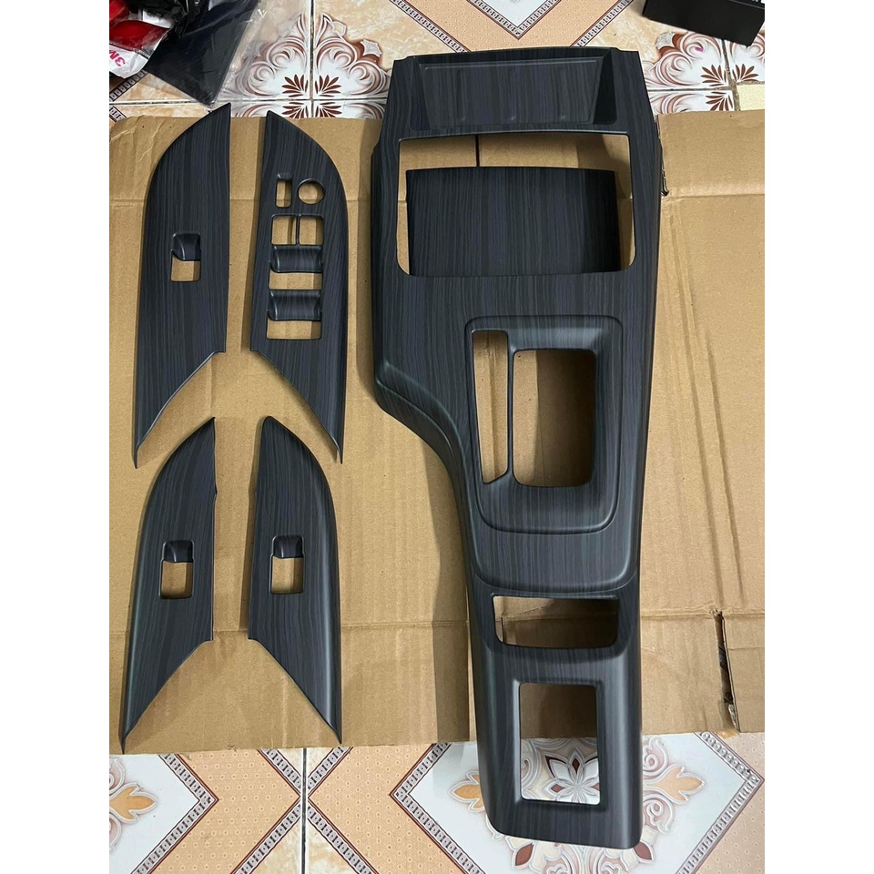 Ốp Nội thất Vân Đá Fortuner 2018 2019 2020 2021 - 6 chi tiết chất liệu nhựa ABS chống trầy xước
