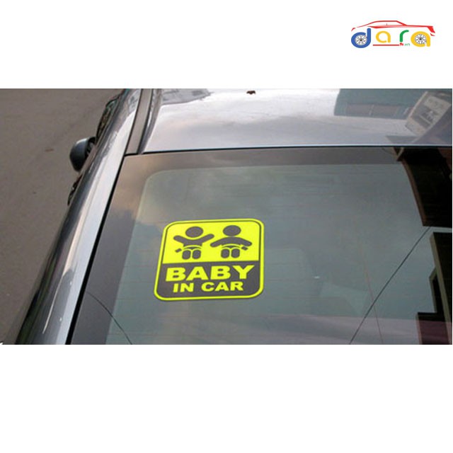 Decal dán xe ô tô BABY IN CAR ( nhiều mẫu mã)