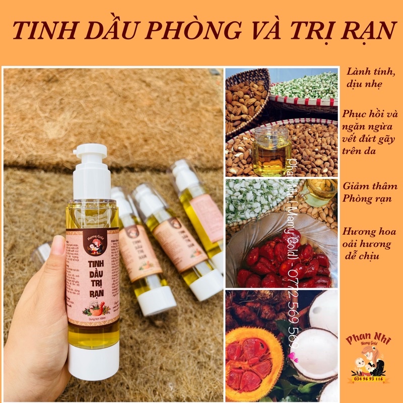 TINH DẦU PHÒNG RẠN DA CHO MẸ BẦU VÀ SAU SINH •MAMY GOLD •