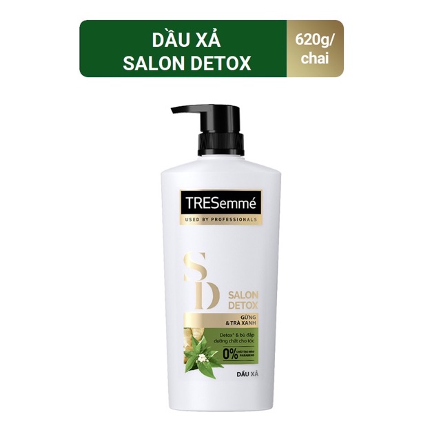 Dầu gội và dầu xả tresemme gừng và trà xanh 620g vaf 640g