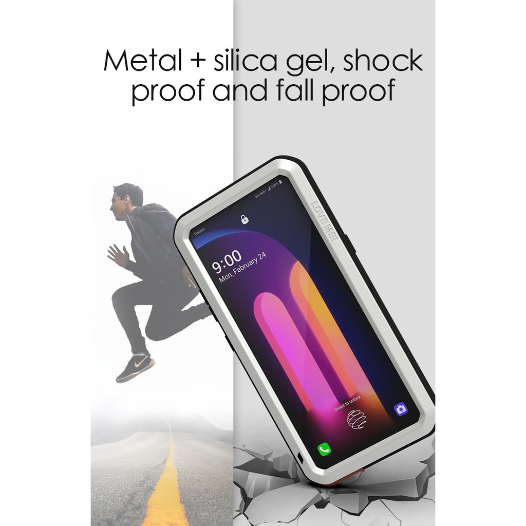 Ốp Lưng Kính Cường Lực Chống Sốc Chống Nước Cho LG V60