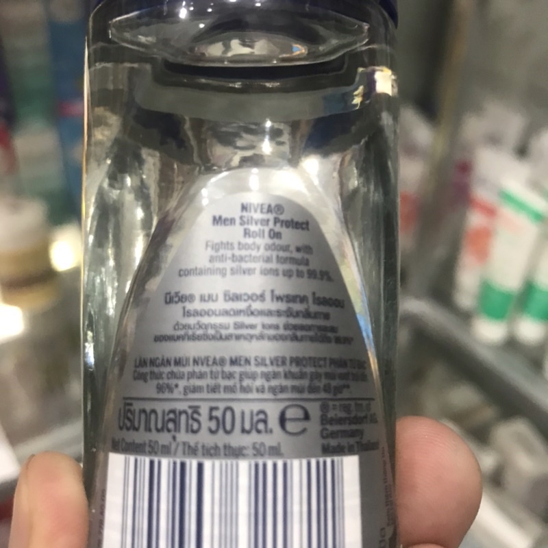 Lăn NIVEA Men Silver Protect Phân Tử Bạc 50ml Khử Mùi Dạng Lăn