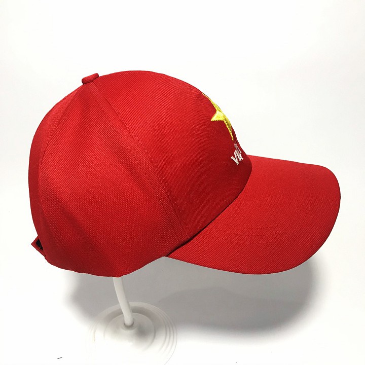 Mũ lưỡi trai thêu cờ đỏ sao vàng việt nam phom chuẩn nam nữ đôi chuyên buôn