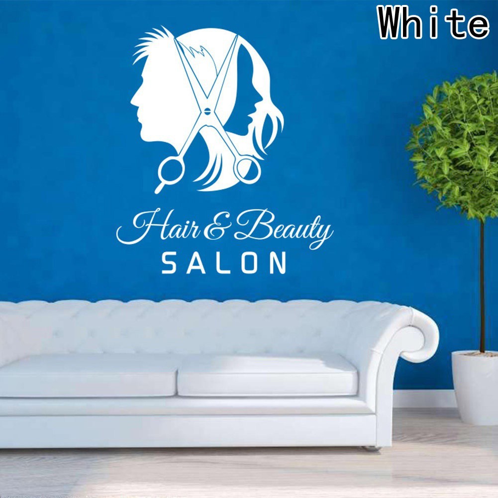 Sticker dán tường dùng để trang trí salon làm tóc